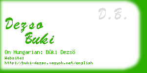 dezso buki business card